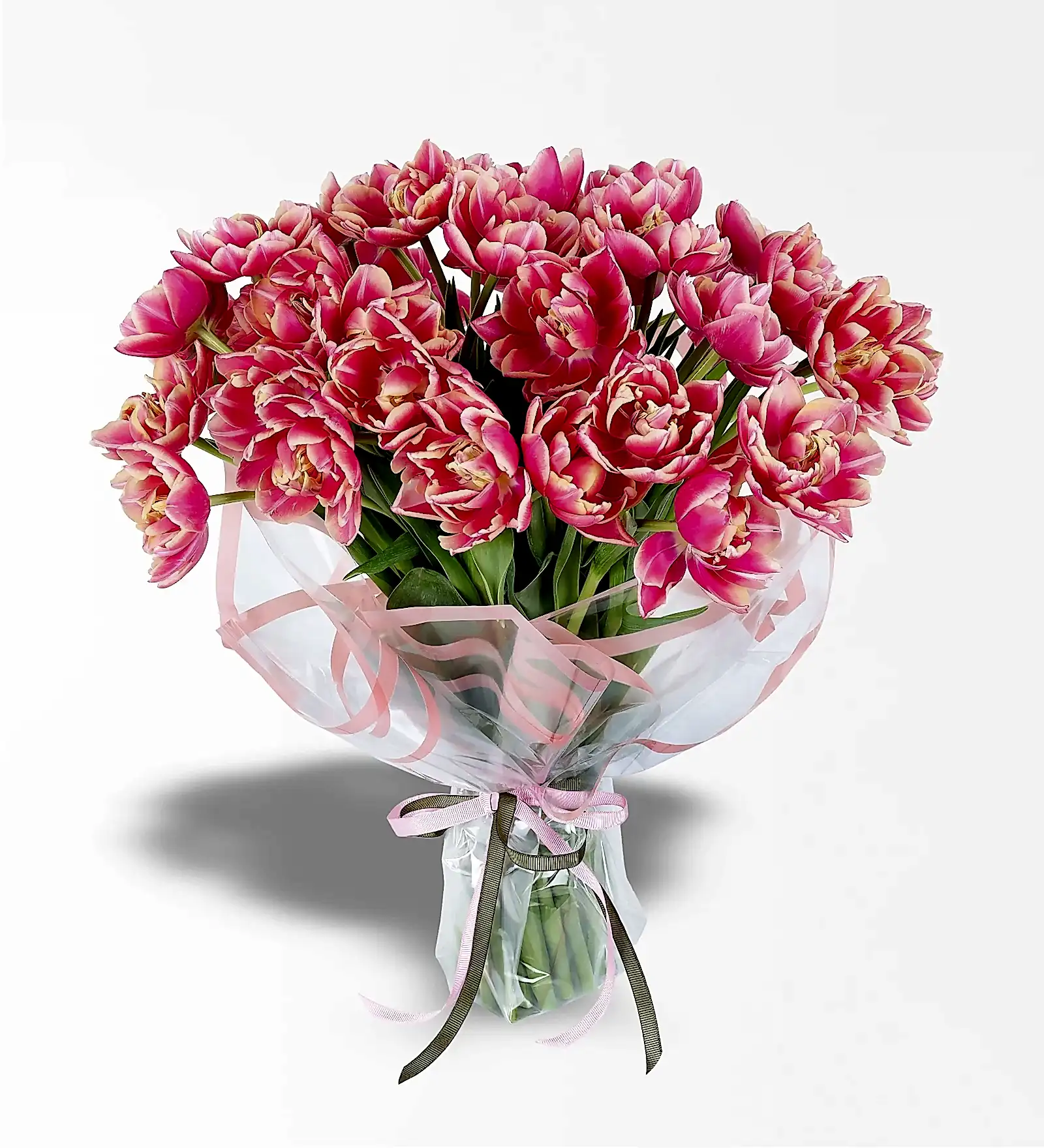 30 Adet Pembe Lale Buketi