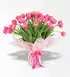 50 Adet Pembe Lale Buketi
