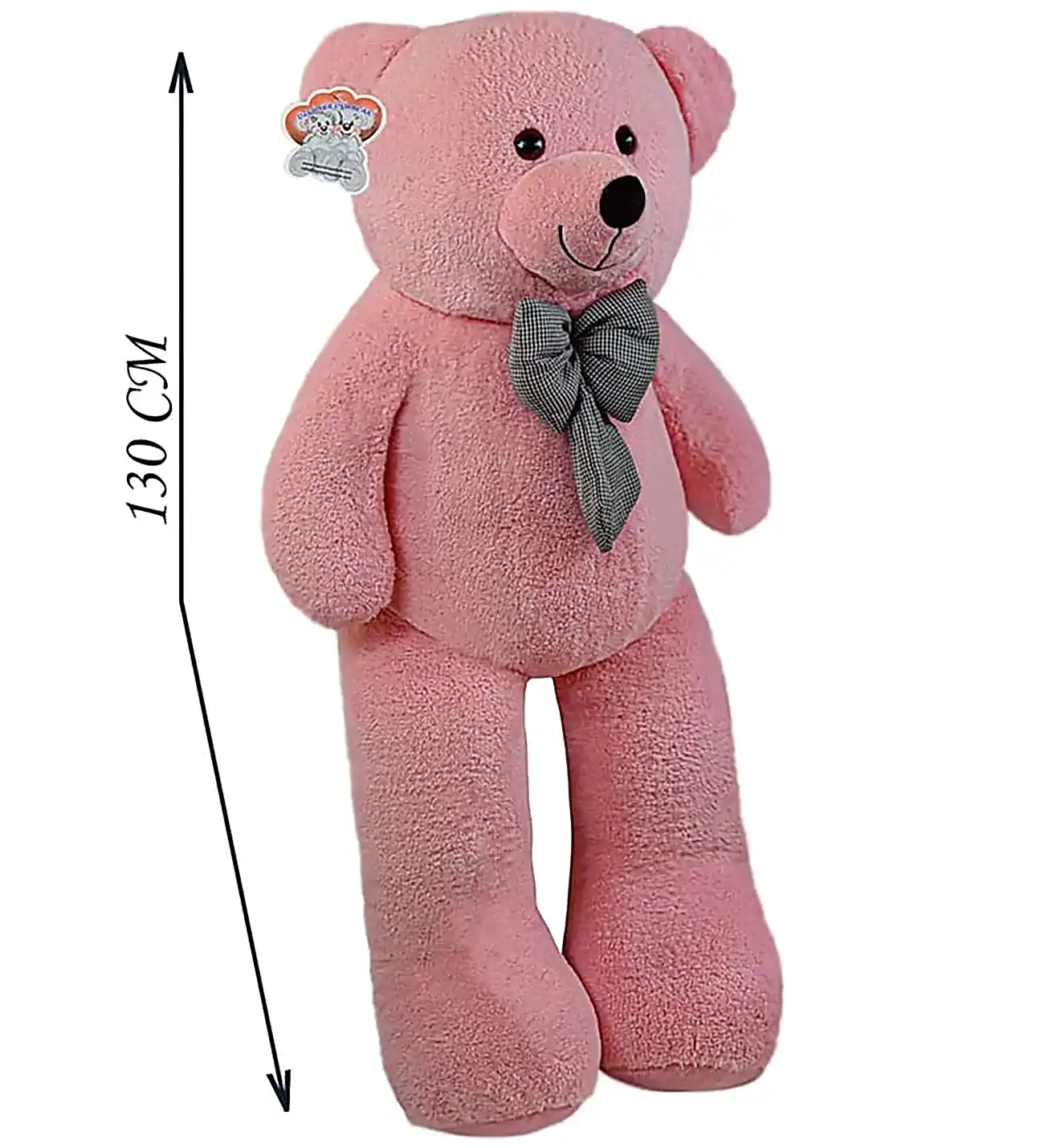 130 Cm Papyonlu Büyük Pembe Ayıcık