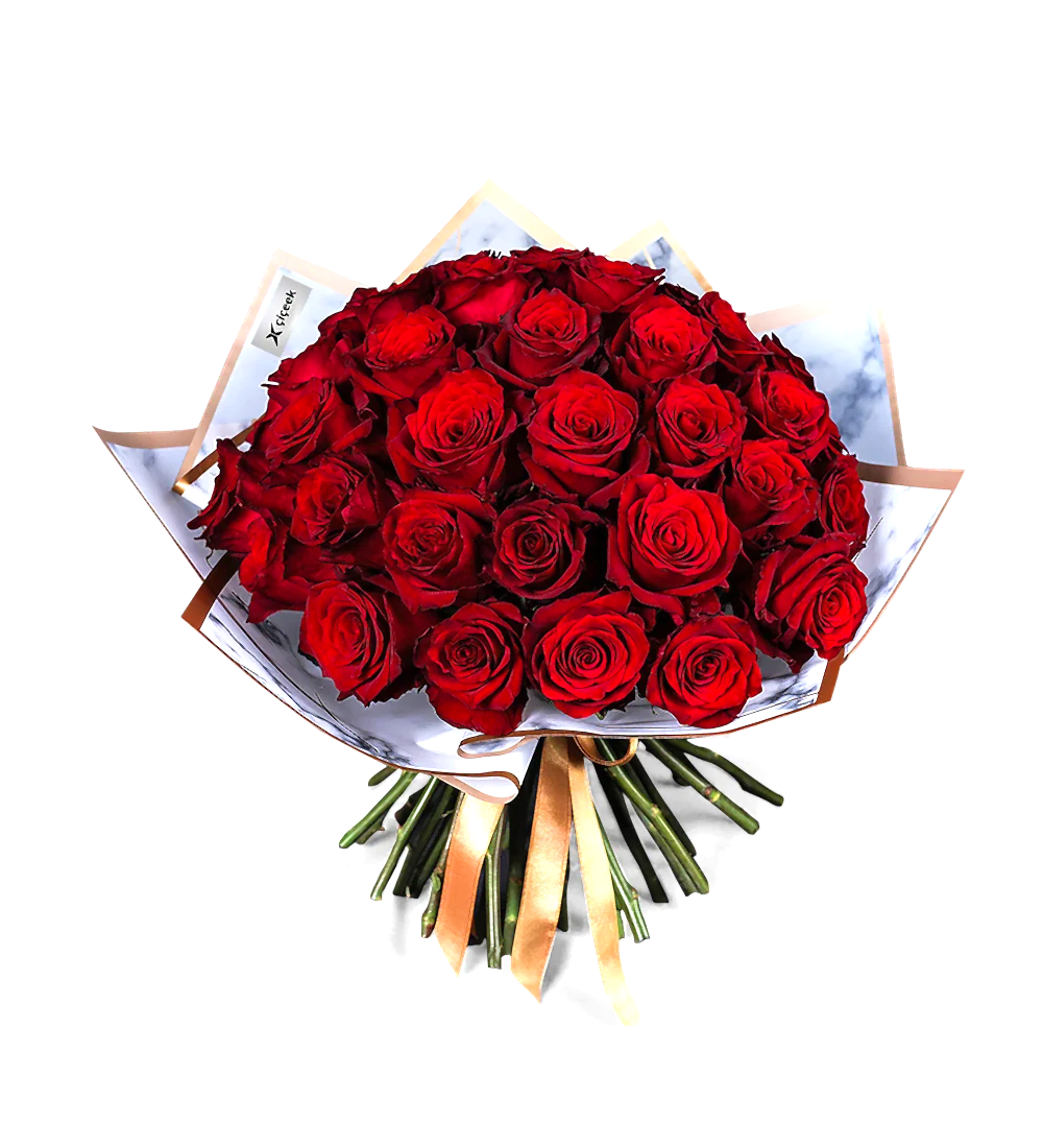 Premium 50 Kırmızı Gül Buketi